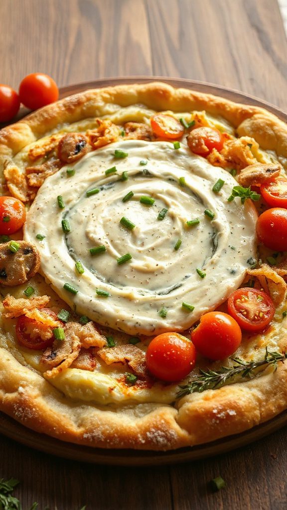 delicious green bean pizza