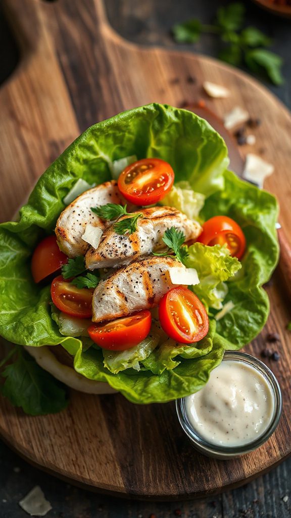 delicious grilled chicken wrap