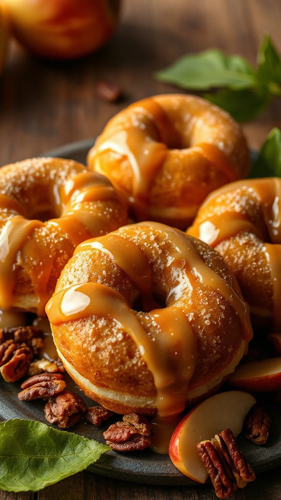 delicious homemade maple donuts