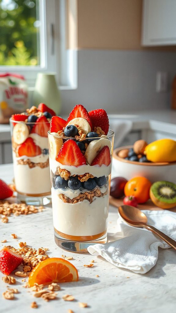 delicious layered yogurt snack