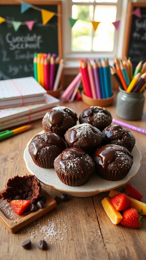 delicious mini chocolate muffins