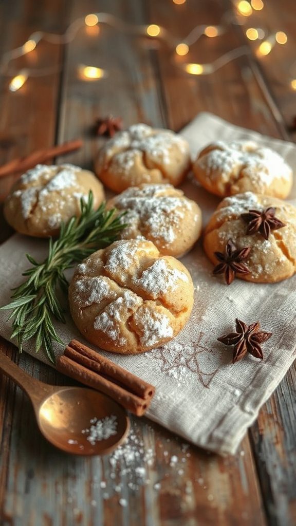 delicious mini spiced cookies