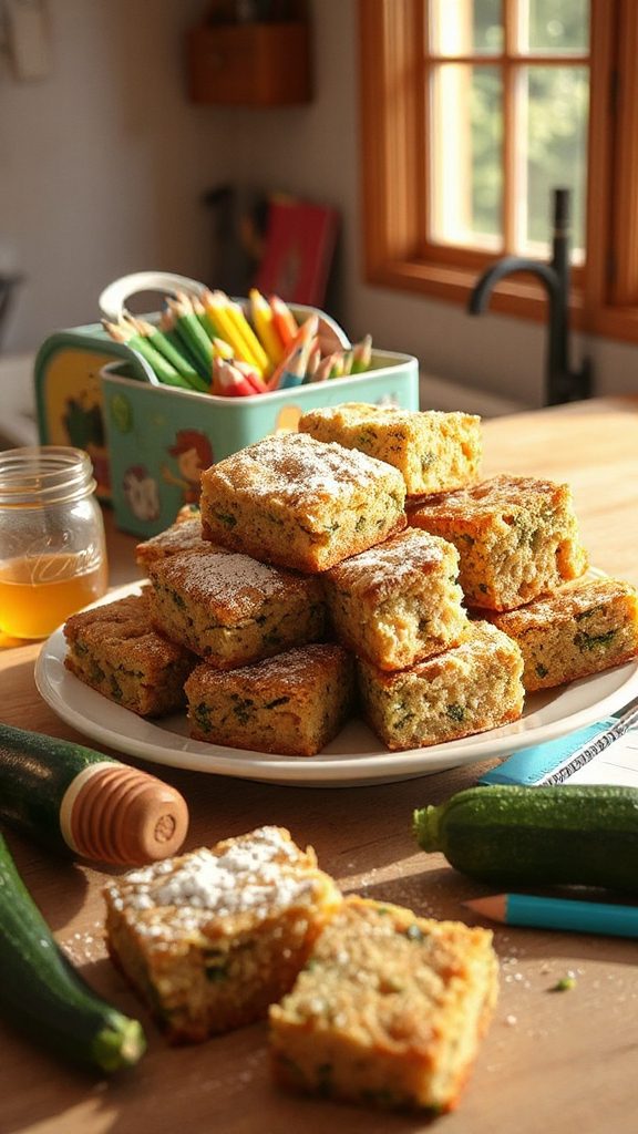 delicious moist zucchini squares