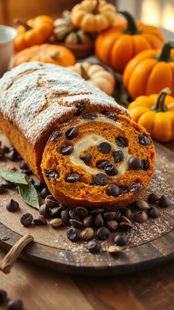 delicious pumpkin chocolate roll delicious pumpkin chocolate roll