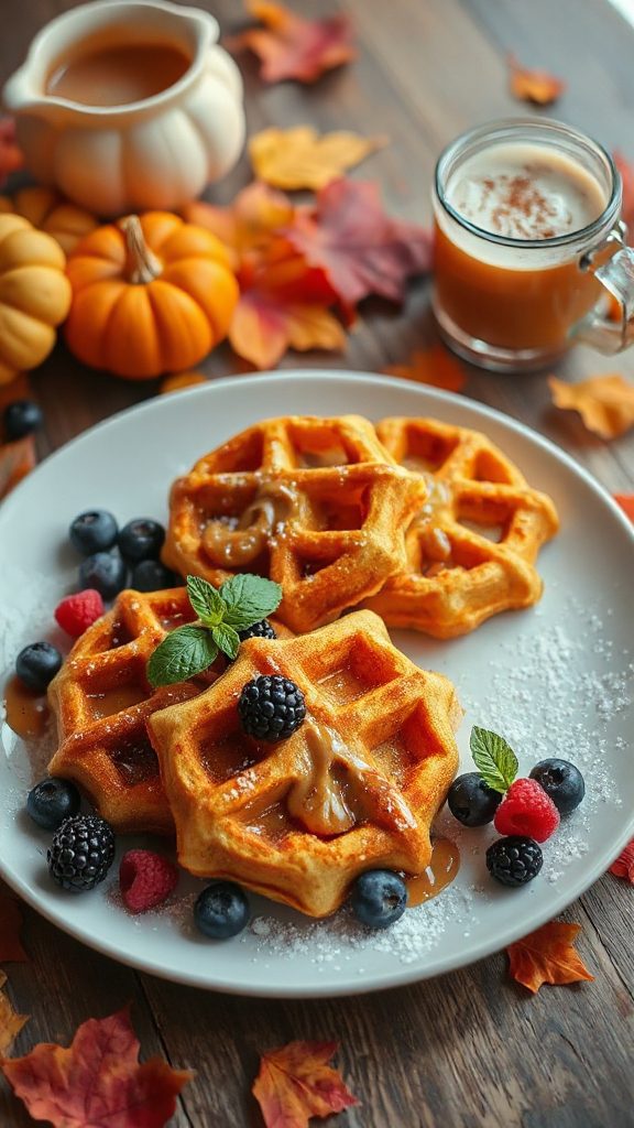 delicious pumpkin spice waffles delicious pumpkin spice waffles