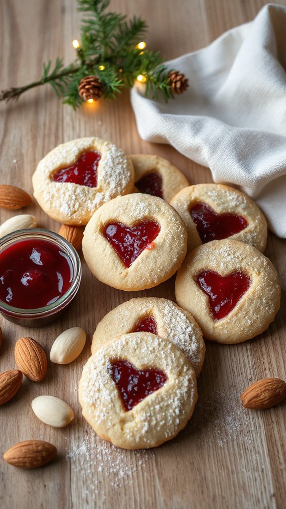 delicious raspberry filled sandwich cookies