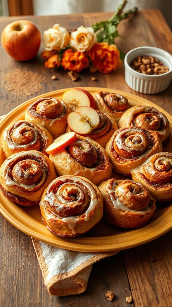 delicious spiced apple rolls