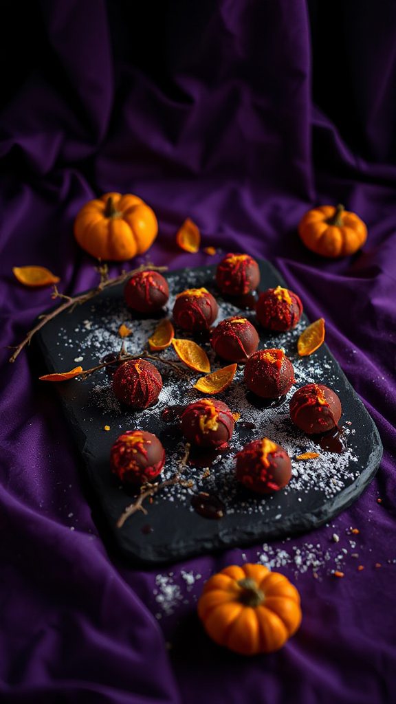 delicious spooky chocolate truffles