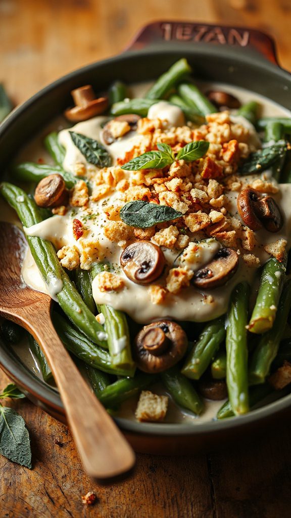 delicious vegan green bean casserole delicious vegan green bean casserole