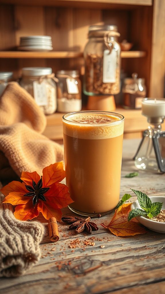 delicious vegan pumpkin latte