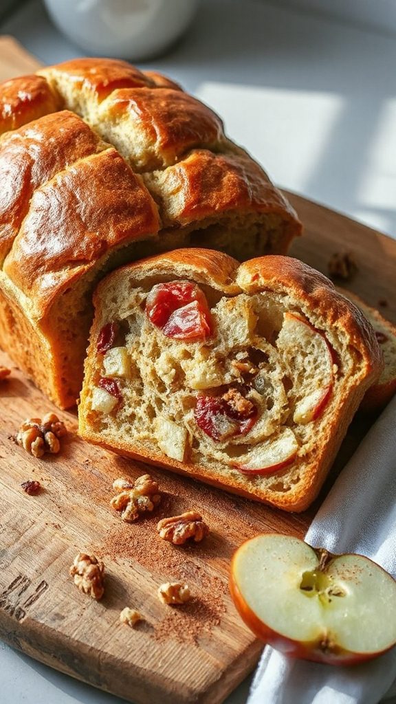 deliciously moist apple bread