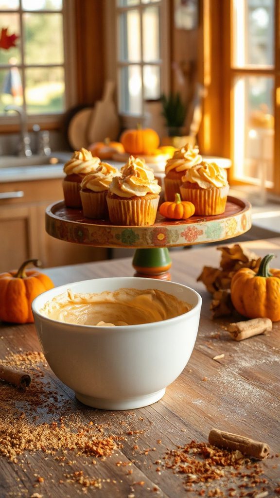 delightful autumn pumpkin cupcakes