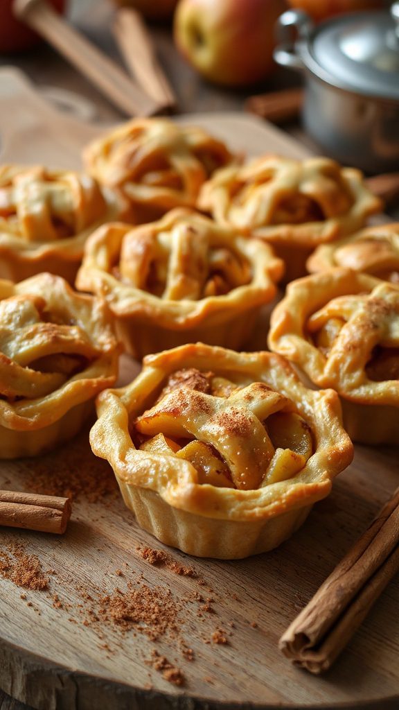 delightful crumbly apple pies