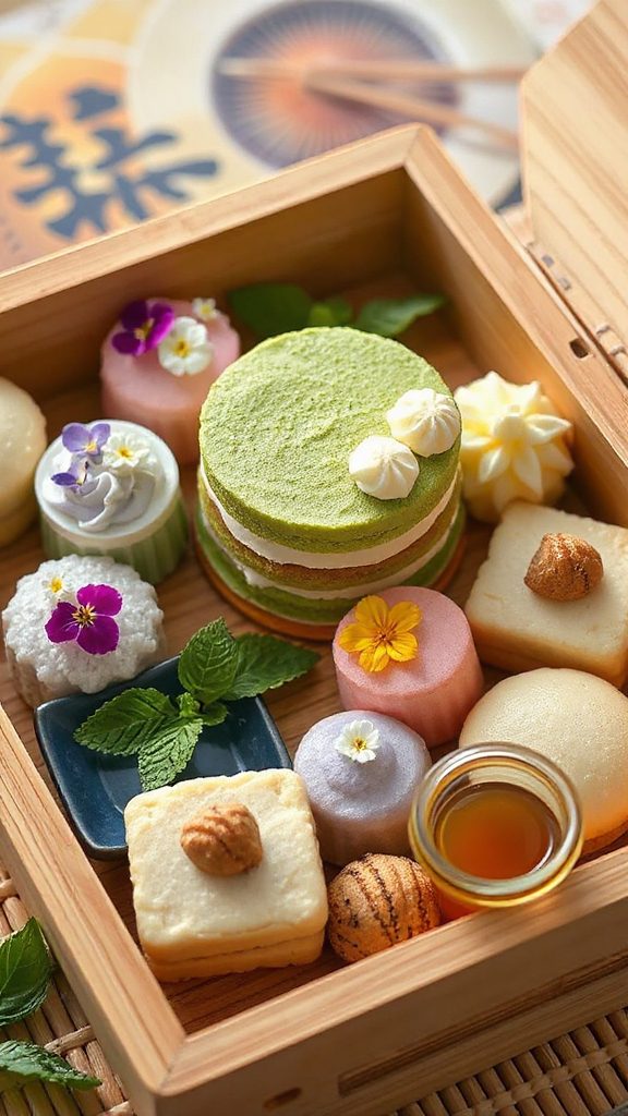 delightful matcha mini cakes