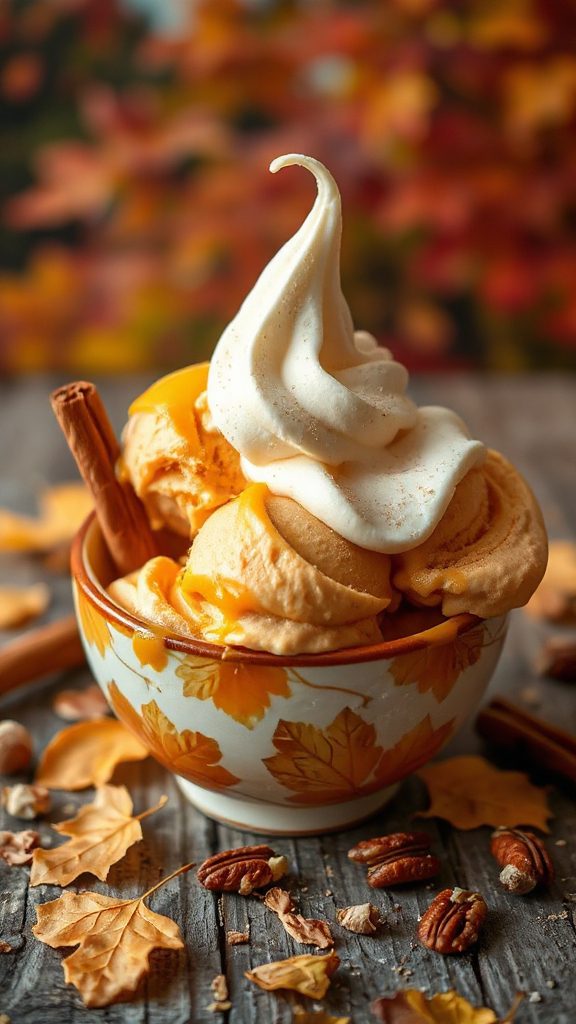 delightful pumpkin cream cheese ice cream