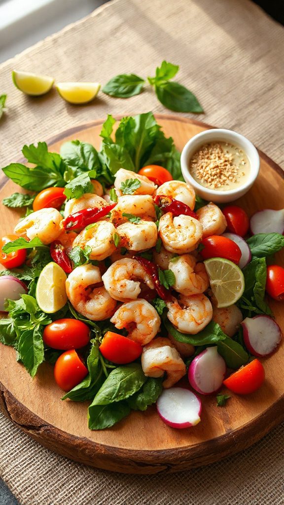 delightful shrimp larb recipe