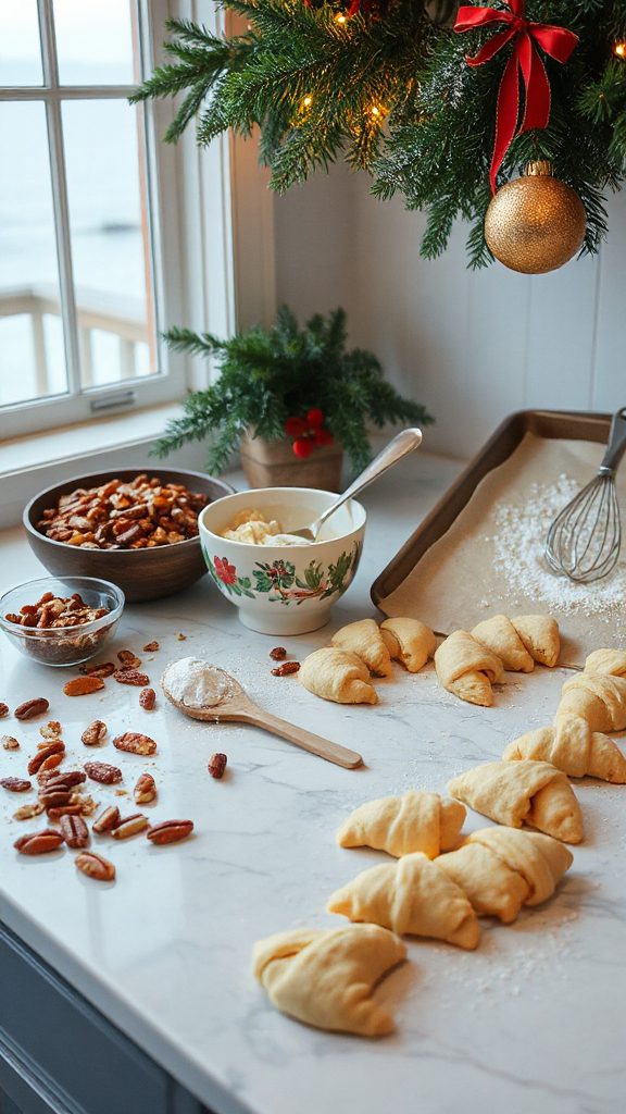 delightful white chocolate crescents