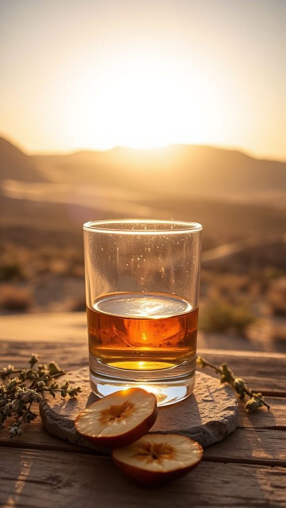 desert inspired bourbon cocktail