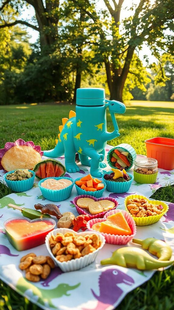 dinosaur shaped nutritious snacks