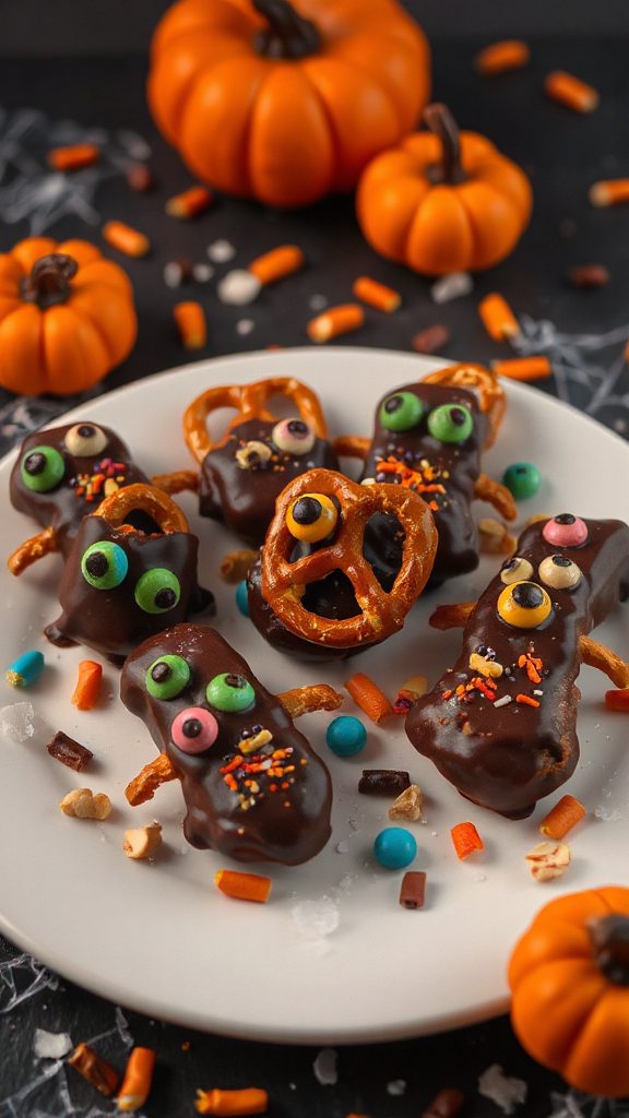 dip pretzels add decorations