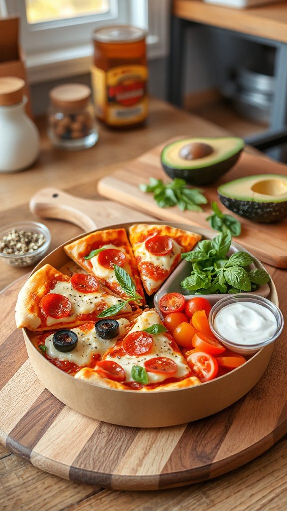 diy customizable pizza bento