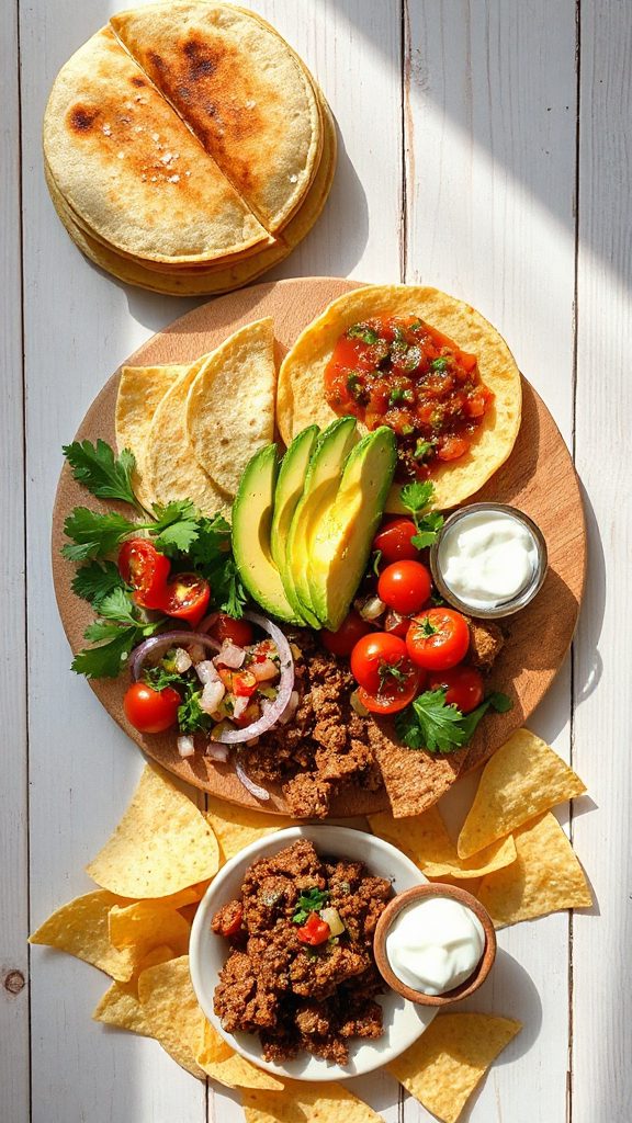 diy taco assembly fun