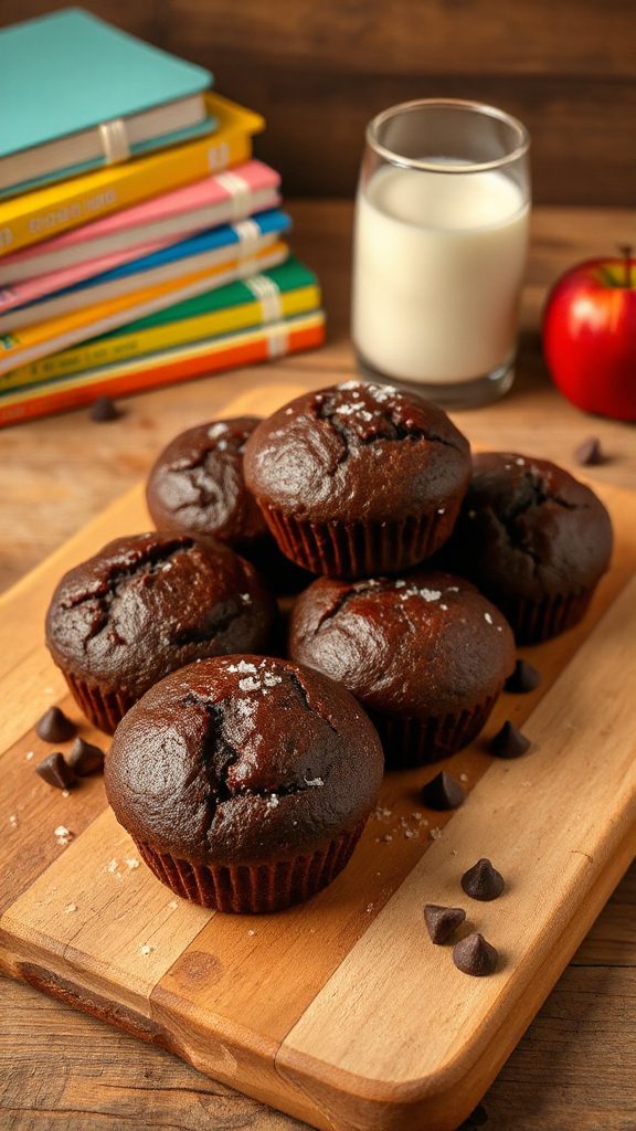 double chocolate mini muffins double chocolate mini muffins