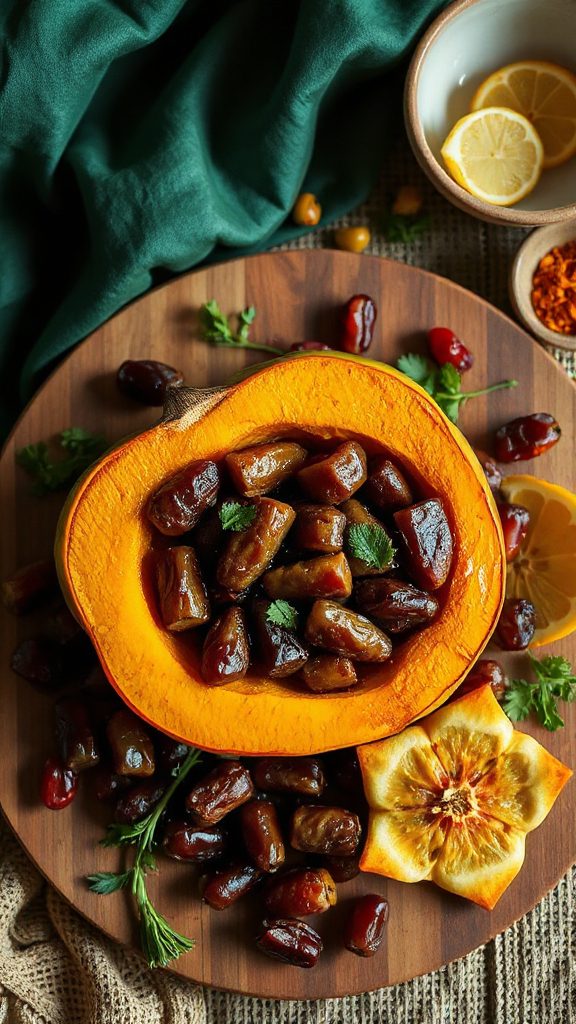 dried lime date stuffed squash