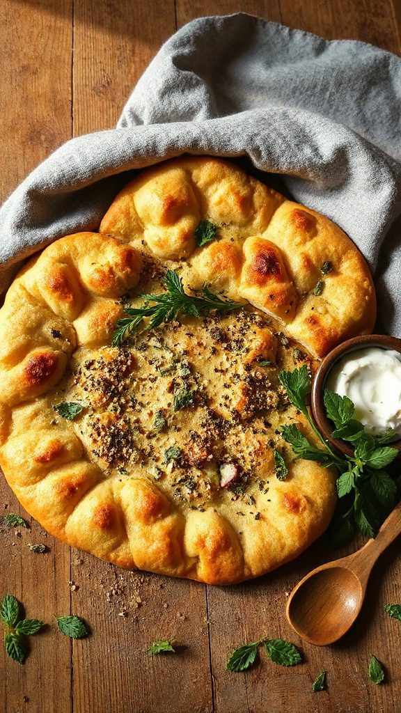 dried mint flatbread recipe
