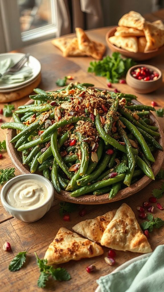 duqqa dusted green beans recipe
