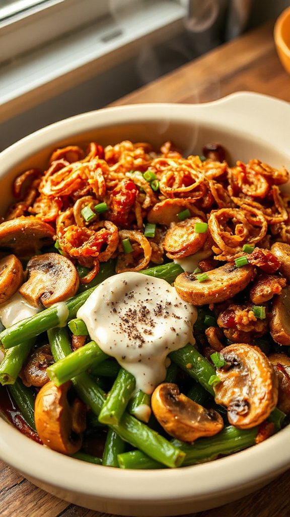 earthy green bean casserole
