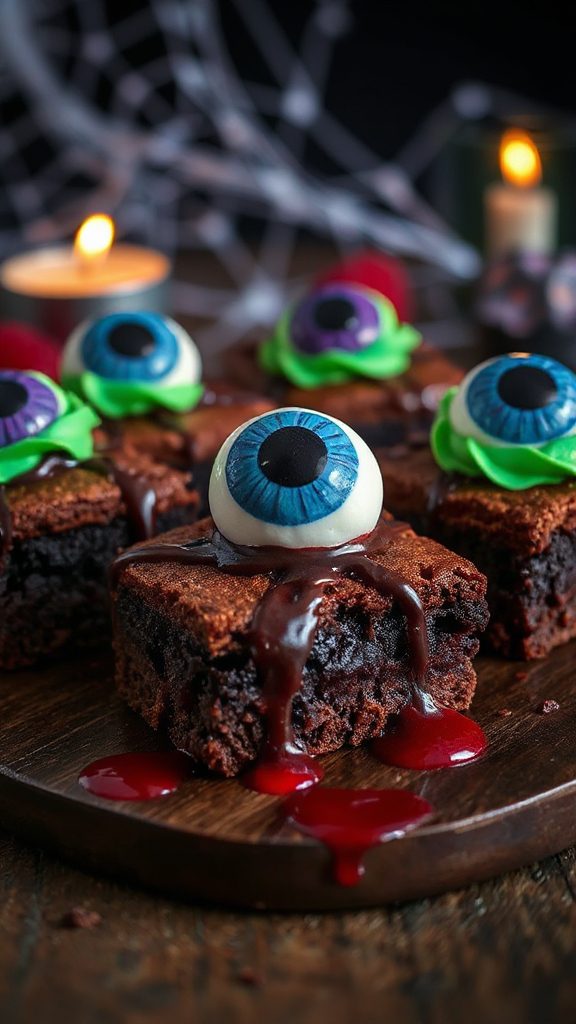 eerie halloween brownie treat eerie halloween brownie treat