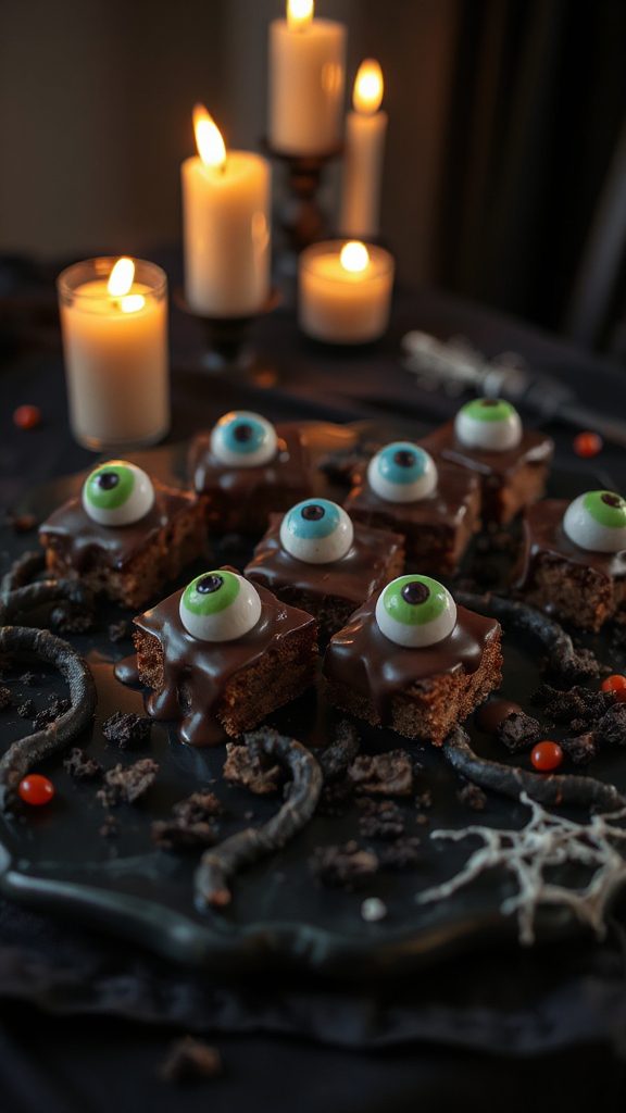 eerie halloween eyeball cake