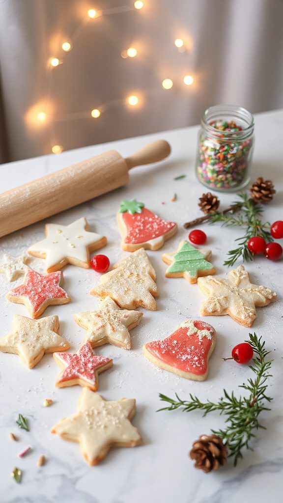 eggless festive spritz cookies