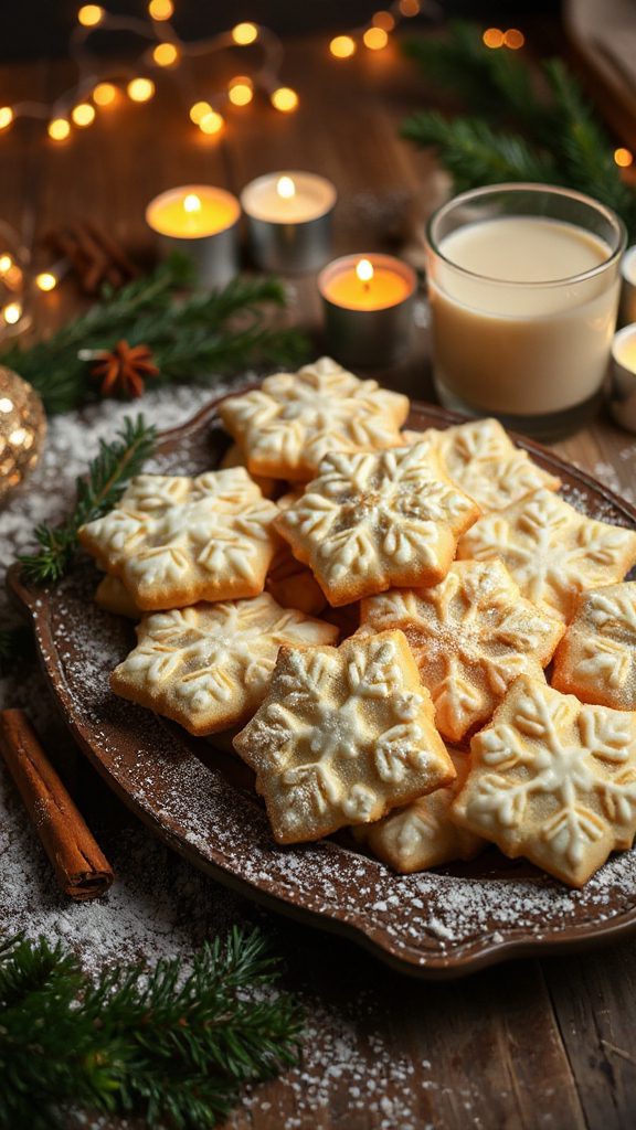 eggnog flavored festive cookies
