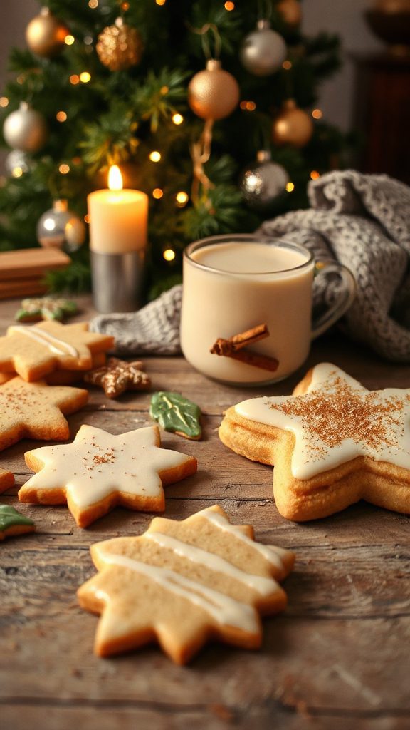 eggnog flavored holiday cookies