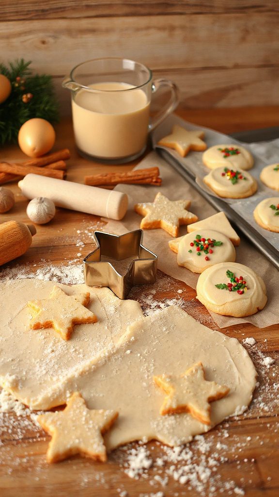 eggnog infused holiday cookies