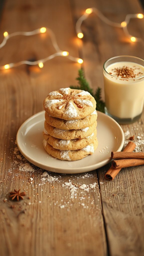 eggnog infused holiday cookies