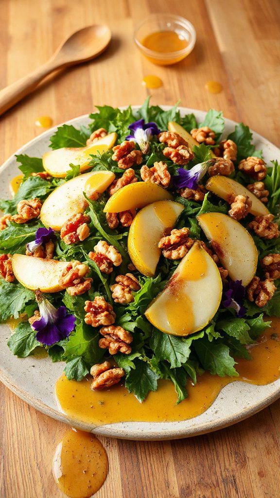 elegant fruit and nut salad