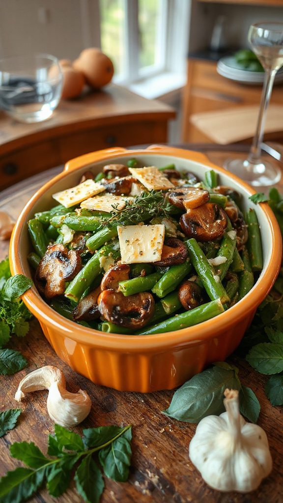 elegant green bean medley