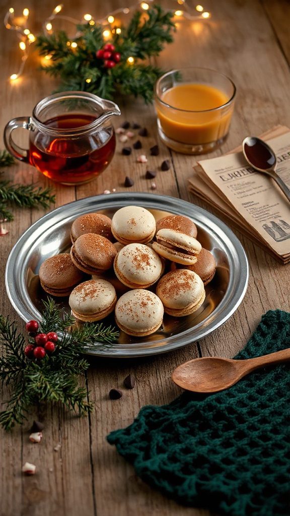 elegant irish cream macarons