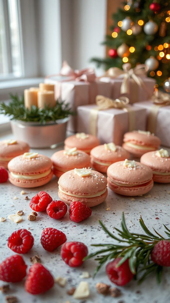 elegant raspberry chocolate macarons elegant raspberry chocolate macarons