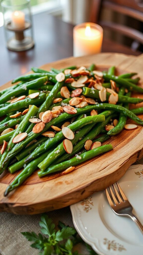 elegant saut ed green beans