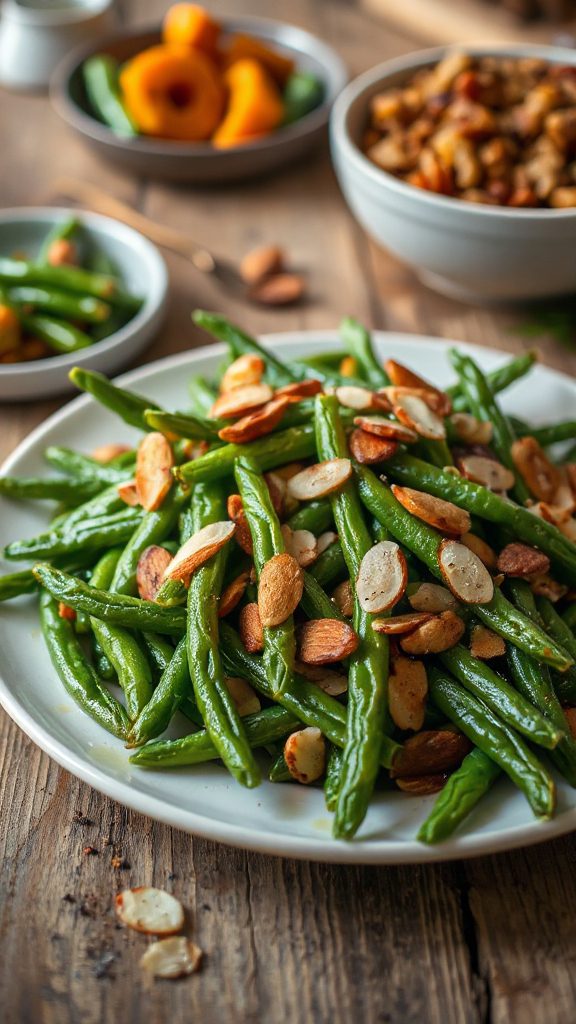 elegant saut ed green beans