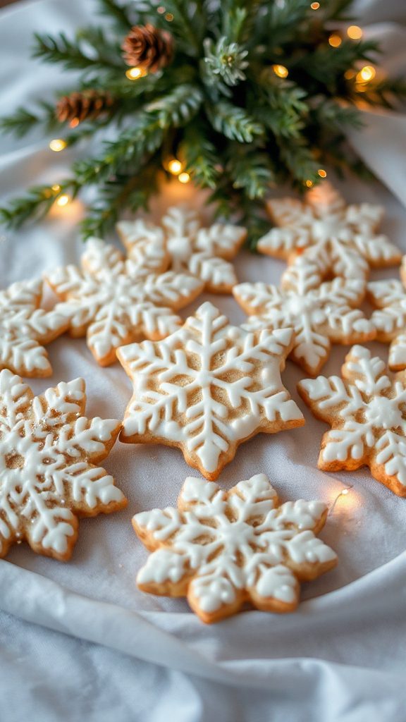 elegant winter themed cookies elegant winter themed cookies