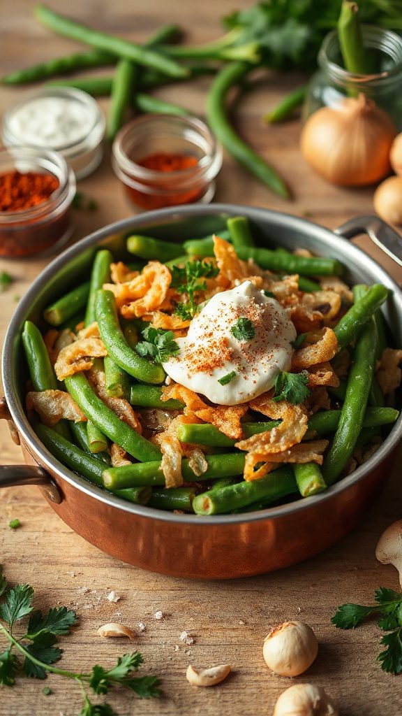 elevate green bean casserole