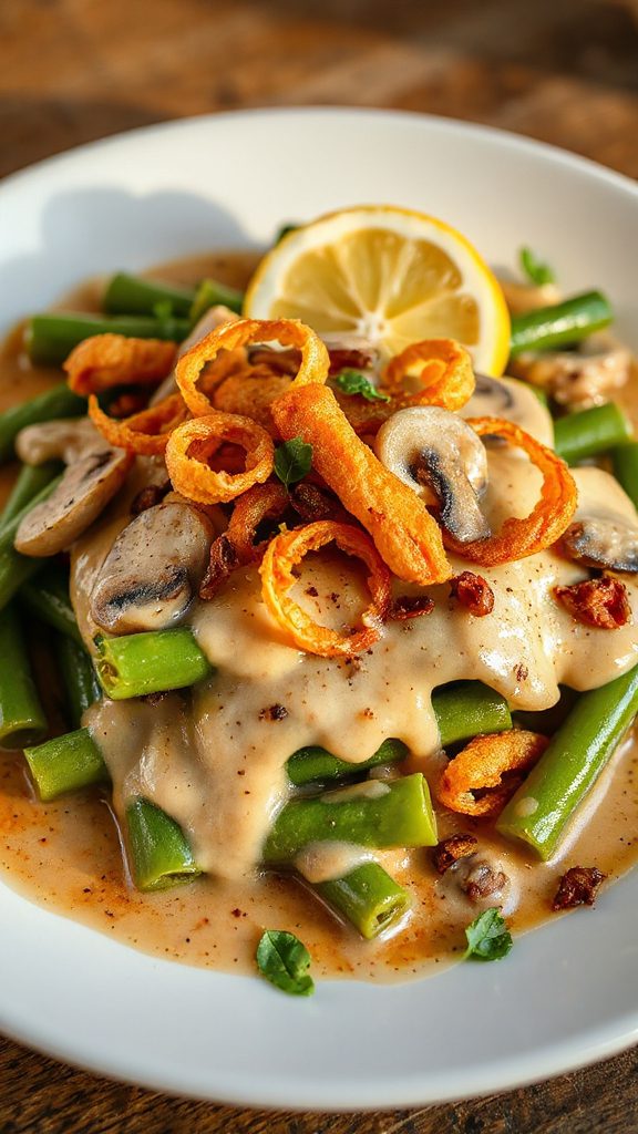 elevated green bean casserole