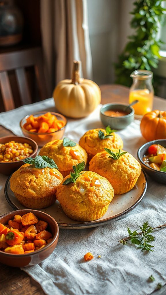 epazote flavored cornbread muffins