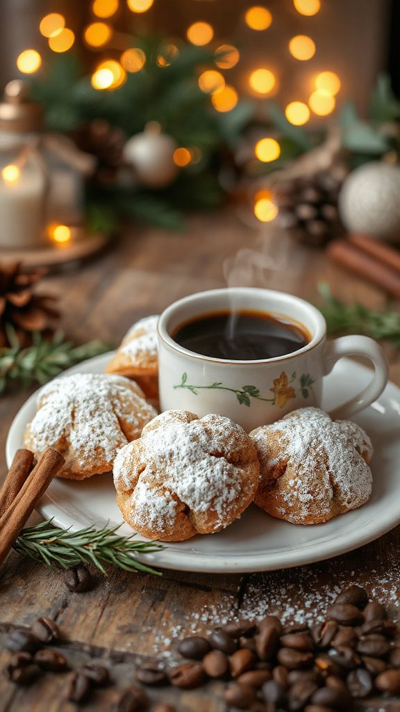 espresso flavored holiday cookies
