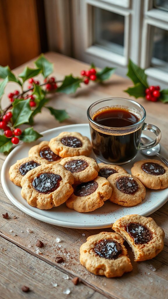 espresso infused buttery shortbread